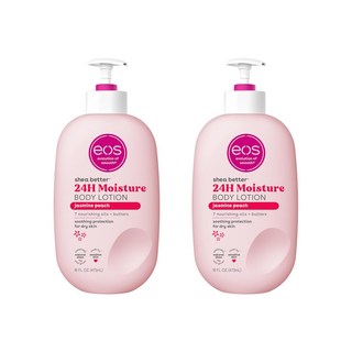 eos 시어버터 자스민 복숭아 바디 로션 473ml x 2