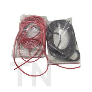 Ebike 1M大電流耐高溫矽膠線 6AWG 8AWG 電源線 100cm 紅黑兩色 電線, 1個, 安德森120a 6awg(50cm)M8