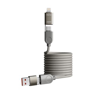 MCK-D39 (240W 4合1) 充電線 台灣製磁吸充電線 多設備兼容四合一超級快充傳輸線, 1個, 240W 4合1