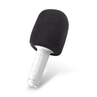 藍牙伴唱手持喇叭 MAP177 無線麥克風 移動式KTV 演講擴音器 教學擴音器 上課麥克風, 1個, 白