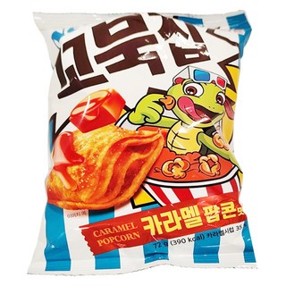 ORION 好麗友 烏龜脆片 焦糖爆米花口味, 1個, 72g