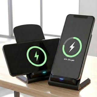 제니홈 초고속 핸드폰 무선충전기 거치대 스탠드, 1개, 블랙