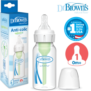 닥터브라운 내로우 옵션스 플러스 스탠다드 젖병 1P 120ml/250ml 좁은목, 1개, 120ml