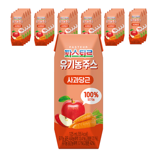 파스퇴르 아이생각 유기농주스 배도라지 125ml, 24개