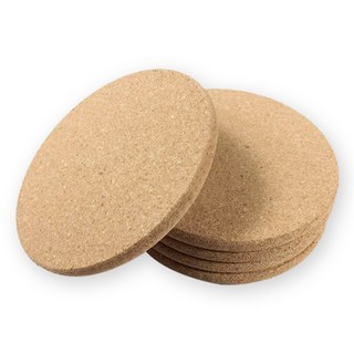 올커버 코르크 티코스터 두꺼운 컵받침, 20개, 원형 (NE209)