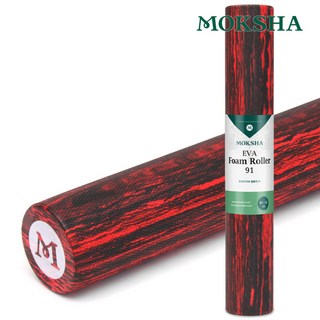 모크샤 대만산 EVA 폼롤러 원형, 마블레드(91cm)