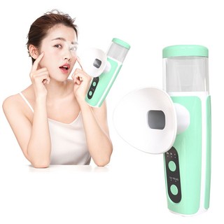 Garrl무선 눈 온열 수분공급기 나노 미스트 휴대용 안부 수분공급기 안부 가습기 충전식 피부 겸용, 그린