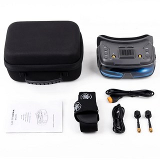 RC FPV 레이싱 드론용 아날로그 FPV 고글 DVR 40CH 1024 x 600px IPS 스크린 VR200 3.5 인치 5.8G, 01 VR200 Goggles