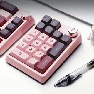 노브 넘버패드 무선 기계식 RGB 숫자 키보드 기계식 키패드 데스크셋업, 스타락그레이