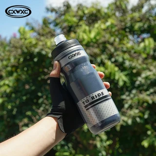 CXWXC 610ml 자전거 물병 냉온 스포츠 PP5 스퀴즈 반사 야간 사이클링, 01 CX-BTL10 Black