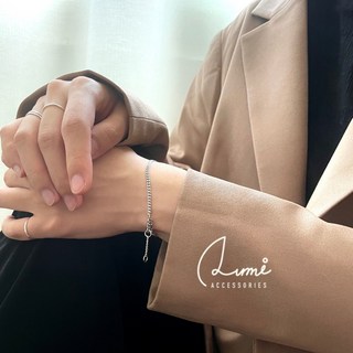 ALUMI N字手鍊 S925純銀 個性簡約時尚純銀手鍊