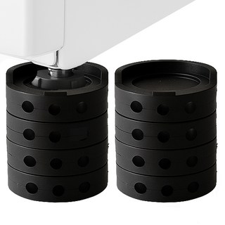 와우홈 세탁기 받침대 건조기 받침 고정 고무 패드 높이조절 흔들림 방지, 8개, 논슬립레벨업