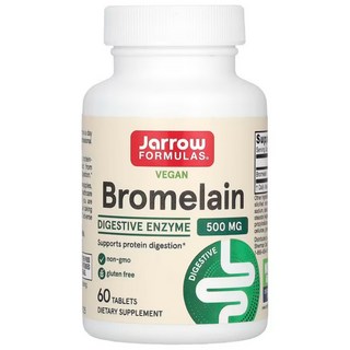 미국산 재로우포뮬러스 브로멜라인 500mg 60정 Jarrow Formulas Bromelain 선물증정, 1개