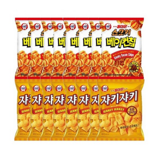 브랜드없음 쟈키쟈키 70g + 돌아온 스모키 베이컨칩 8개씩 한박스, 1개, 1120g