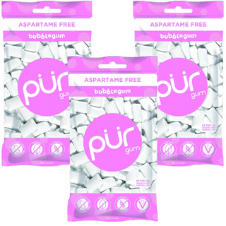 퍼검 아스파탐 프리 버블검, 77g, 3개