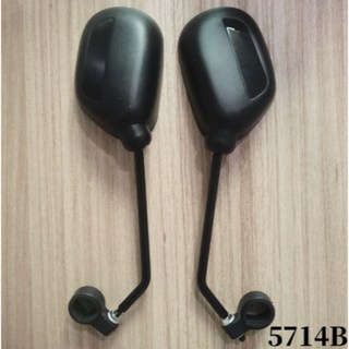 《台灣現貨》360度旋轉後照鏡一對裝，適用機車/自行車/越野車/滑板車/電動車，安全視野無死角, 1個, 黑化款無反光片