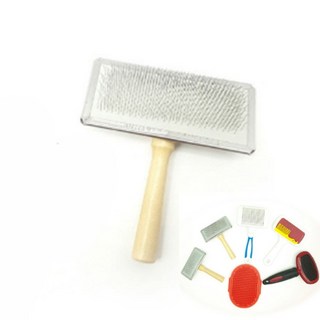 슬리커 브러쉬 M 펫브러쉬 애완견빗