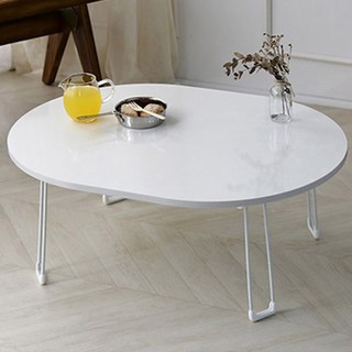 제이와이홀딩스 미니 밥상 공부상 다용도 테이블 800, 화이트