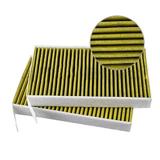 2개 헤파 클리너 에어 컨디셔너 캐빈 흡입 테슬라 모델3Y k0af와 호환 활성탄 필터 요소, 한개옵션0