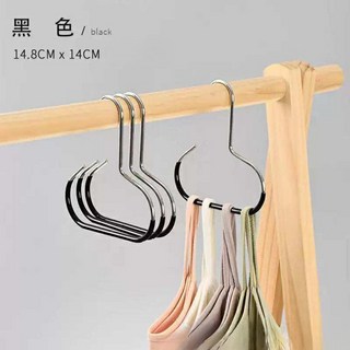 多功能圓環掛鉤 帽子內衣包包領帶收納掛勾 衣櫥整理 防滑不傷手 堅固耐用, 1個, 圓環掛勾-黑色, 黑色
