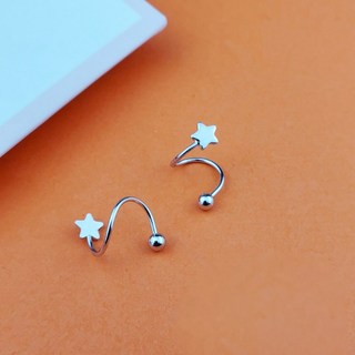 BEAGLE 星星愛心S形養耳棒 防過敏耳環 養耳洞耳環 睡覺不用摘 耳鈎耳針耳飾