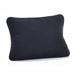 S級邁巴赫麂皮絨汽車腰靠頭枕頸枕套裝，人體工學設計，舒適透氣，多色可選，緩解腰部疲勞, 黑色腰靠, 黑色