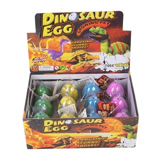 恐龍蛋孵化蛋泡水可膨脹變形特大號霸王龍模型創意兒童泡水小玩具, 大彩裂4.5x6cm12個裝, 1個