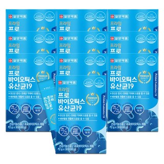 5+5 일양약품 프로바이오틱스 유산균 19종 분말 파우더 스틱, 60g, 10개