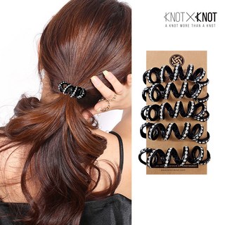 [KNOTXKNOT] 5p 단독기획 자국이 남지않은 큐빅 스프링 머리끈