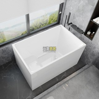 小浴缸 家用小戶型日式深泡有座獨立一體式可移動迷你亞克力成人盆, 加強無座加深寬度70高度63深度5,0.9m, 1個