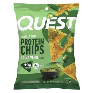 QUEST NUTRITION 綠莎莎醬玉米片風味高蛋白脆片 8包入, 1盒, 256g