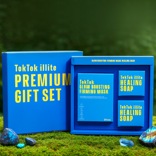 톡톡코스메틱 일라이트 종합 선물 세트 (톡톡 물광 쫀쫀 마스크팩 25ml*10EA + 톡톡 일라이트 힐링비누 2EA), 1세트, 10개입