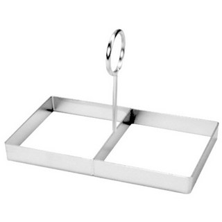 스텐 계란틀 사각2구 토스트용 달걀틀, 1개