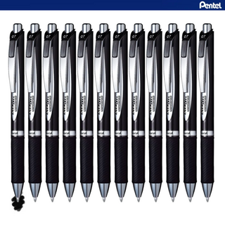 [펜텔] 에너겔 퍼머넌트 볼펜 0.7mm, 검정, 12개