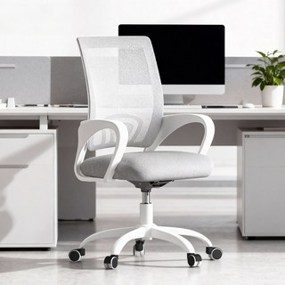 Takata 편안한 메쉬 사무용 의자 학생용 공부 의자 WY4, 회색