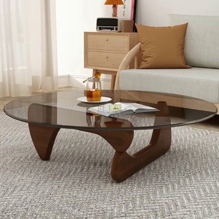 小戶型客廳家用簡約透明異形實木玻璃矮茶桌茶几, 定制專拍【聯系客服】,組裝