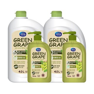 키친솝 청포도 주방세제 (4.0L+ 700ML) X 2 코스트코코리아정품, one option, one option, 2개