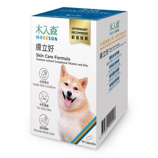 木入森MRS 犬寶膚立好(S)30顆/(M)60顆盒 狗營養保健品，呵護毛孩皮膚健康，舒緩敏感搔癢，天然成分安心食用, 1個, 膚立好, 皮膚/頭髮+過敏, 30顆