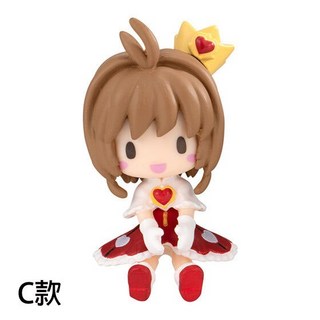 BANDAI 庫洛魔法使充電線公仔 P4 小櫻 木之本櫻 全6款, 1個, C款/紅洋款1D372