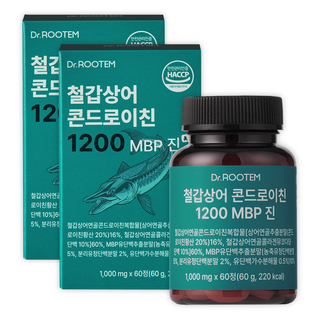 남진 철갑상어 연골 콘드로이친 1200 식약청인증 mbp 닥터루템, 2개, 60정