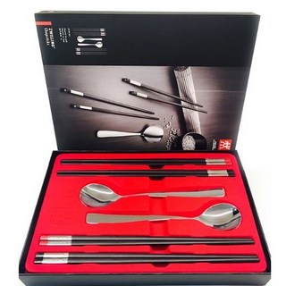 德國 Zwilling 雙人 六件組餐具禮盒 筷子2雙 湯匙2入 中式餐具組 送禮 入厝, 1個
