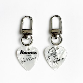 기타 피크 키링 힙한 키홀더 밴드 페스티벌 콘서트 룩 에어팟 키링 버즈, 1개, 화이트 +D링