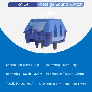 Kailh Varmilo 맞춤형 키보드 스위치 프레스티지 시리즈 크레인 요청 딜라이트 라이트 레드 사일런트 사운, 14 Prestige Sound 3pcs