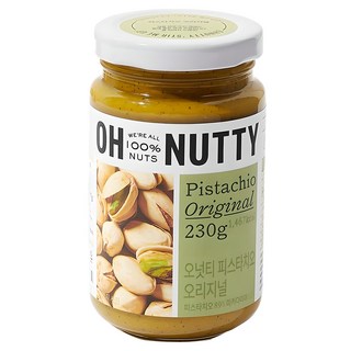 OH NUTTY 開心果抹醬 原味, 1罐, 230g