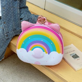 【包 您無憂 】新款兒童背包幼兒園書包女童包包女孩可愛甜甜寶寶彩虹亮燈雙肩包