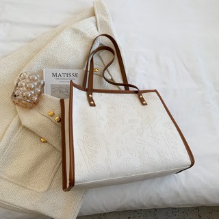 女包新款潮韓版時尚包女大學生上課包大容量上班族單肩手提包