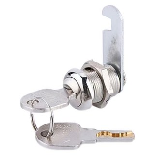 30MM 銅鎖 電腦鑰匙信箱轉舌鎖 櫃門鎖 鐵皮櫃更衣櫃鎖 文件櫃鎖, 1個, 防盜20mm（不通開）