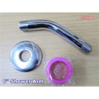 ABS 3吋 全電鍍 花灑 小頂噴 淋浴噴頭 浴室淋雨花灑頭 054, 1個, 6"不銹鋼管