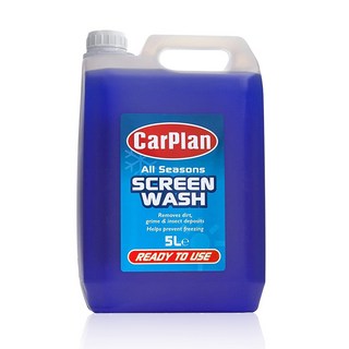 英國CarPlan Screen Wash 預混式雨刷水5L 免加水雨刷精 雨刷精 玻璃清潔劑, 1個, 5L
