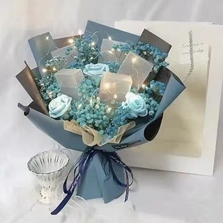 精選盒子乾燥玫瑰花束：送男友/老公/閨蜜/老爸畢業禮物首選, 1個, 10A款,細煙盒（女士煙）